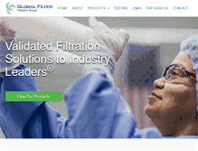 Tablet Screenshot of globalfilter.com